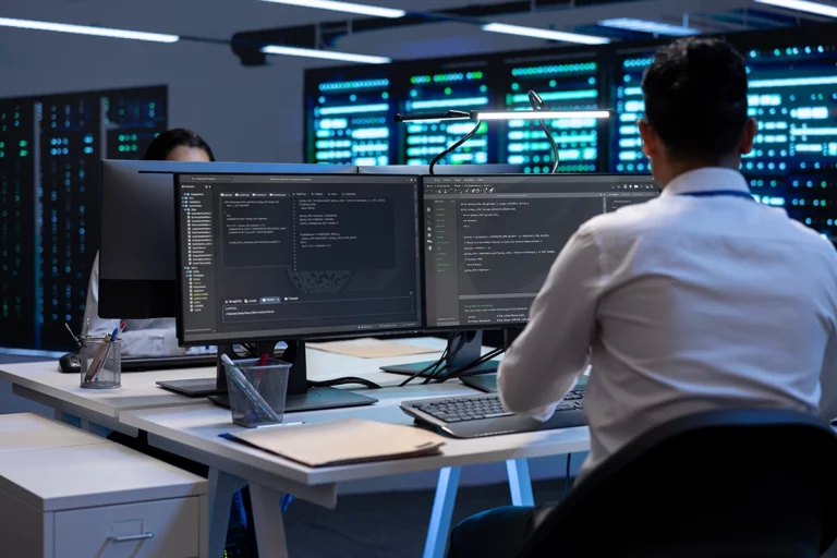 technicien qui surveille le réseau